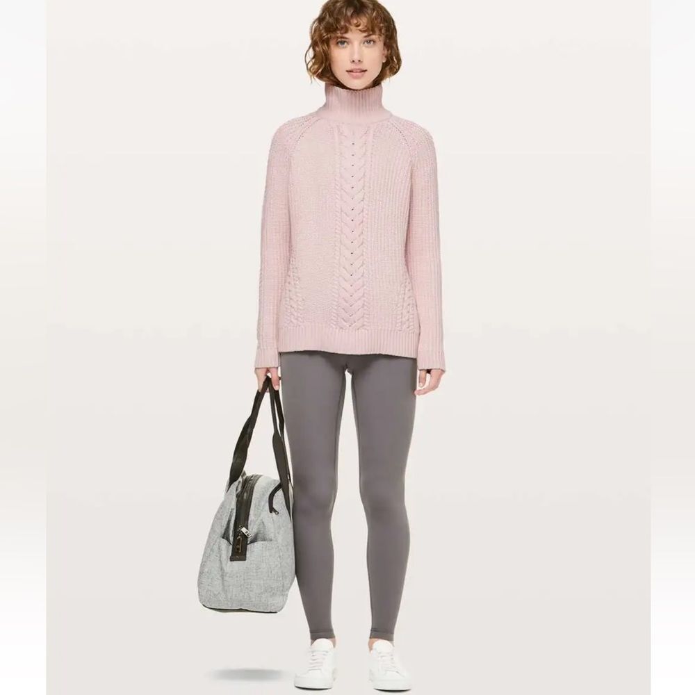 Lululemon Bring The Cozy Turtleneck Misty Pink 10